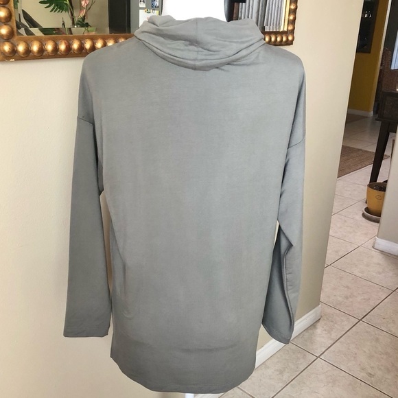 Banana Republic Olive Green Mockneck Lightweight Tunic Sweater Small - Picture 4 of 6